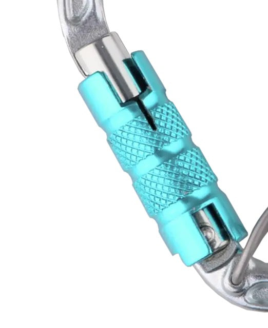 Edelrid-HMS BRUCE STEEL TRIPLE FG Locking Carabiners