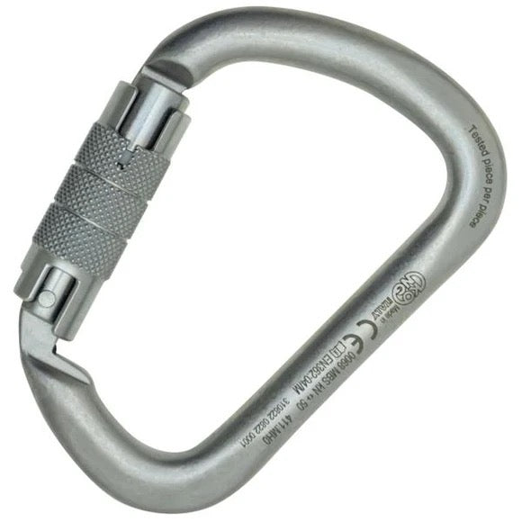 Kong Steele Carabiner X-LARGE CARBON TWIST LOCK KONG USA Double Locking