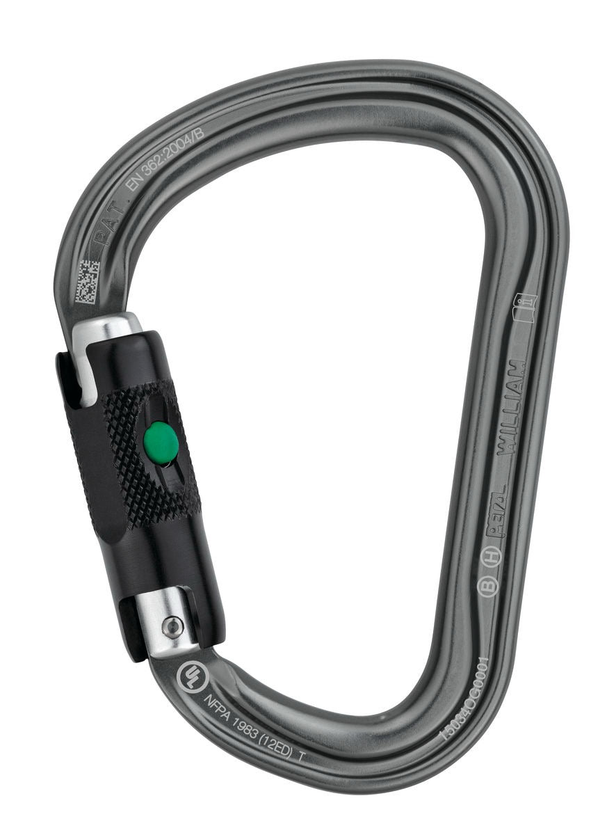 Petzl William Large pear shaped locking carabiner