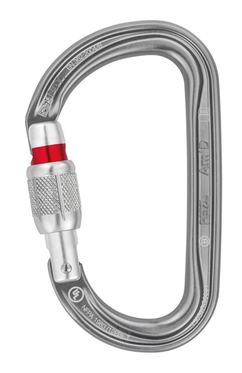 PETZL Am’D D-shaped locking carabiner