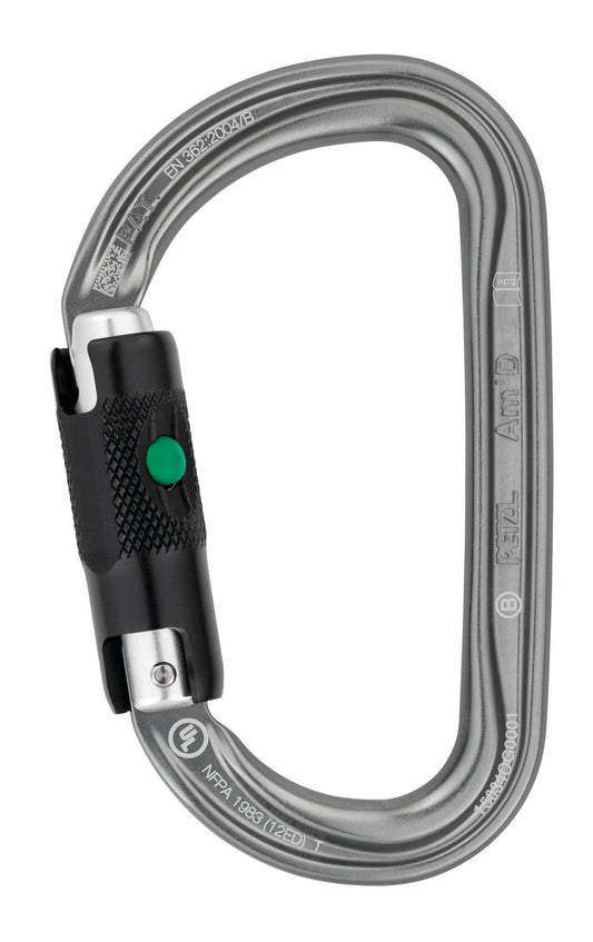PETZL Am’D D-shaped locking carabiner
