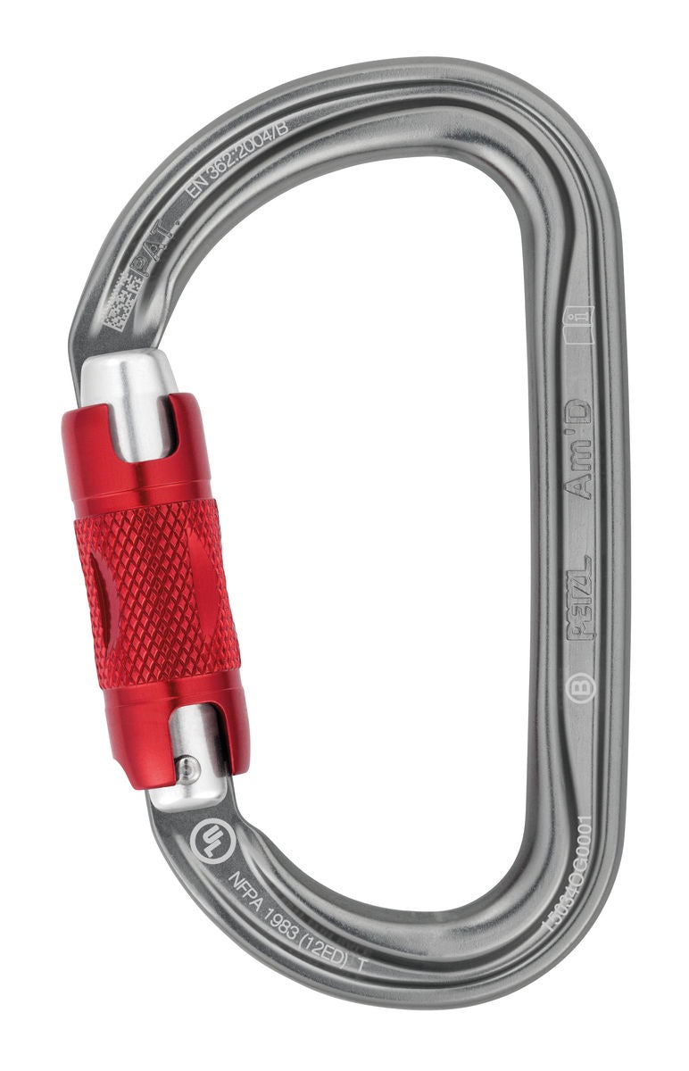 PETZL Am’D D-shaped locking carabiner