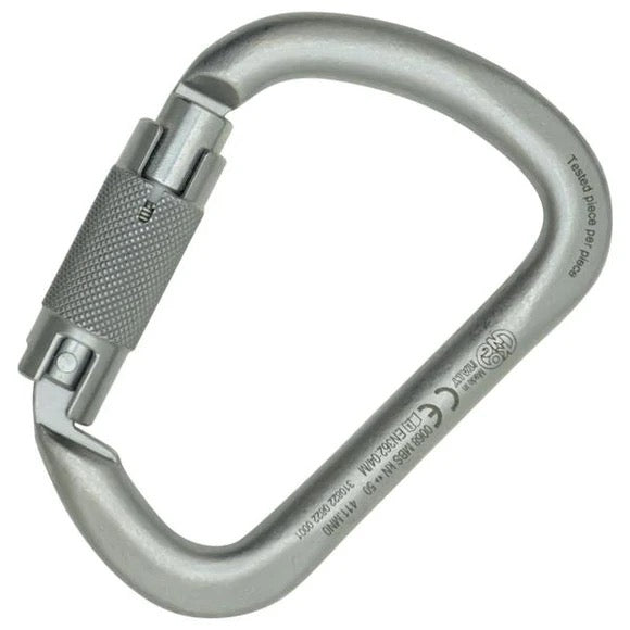 Kong Steele Carabiner X-LARGE CARBON TWIST LOCK KONG USA Double Locking