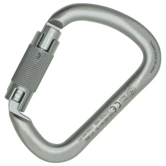 Kong Steele Carabiner X-LARGE CARBON TWIST LOCK KONG USA Double Locking